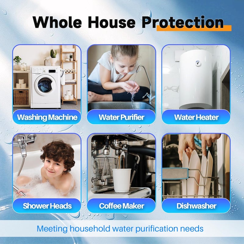Pure Plus 1-Stage Whole House Water Filter, with Iron Manganese Reducing Water Filter, 10"x4.5" Cartridge Universal Housing, Pre-Filtration System for Well Water, 1" NPT Port, Pressure Release - Image 2